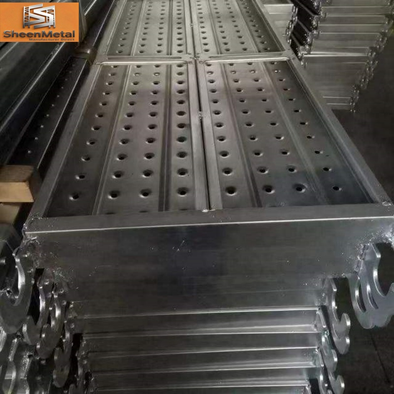 High Strength Perforated Metal Scaffold Catwalk Board Galvanized Steel Scaffolding Planks