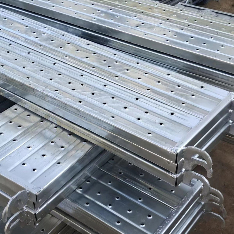 High Quality Adjustable Perforated Anti Slip Scaffold Construction High Strength Steel Plank