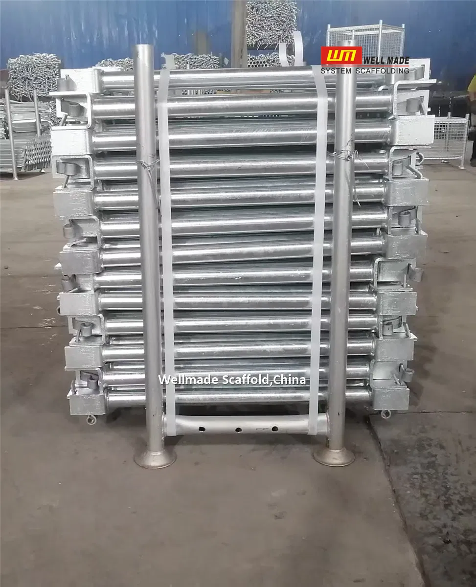 Ringlock O Ledger Steel Deck to Steel Deck-Connected to The Scaffold Platform on Both Sides