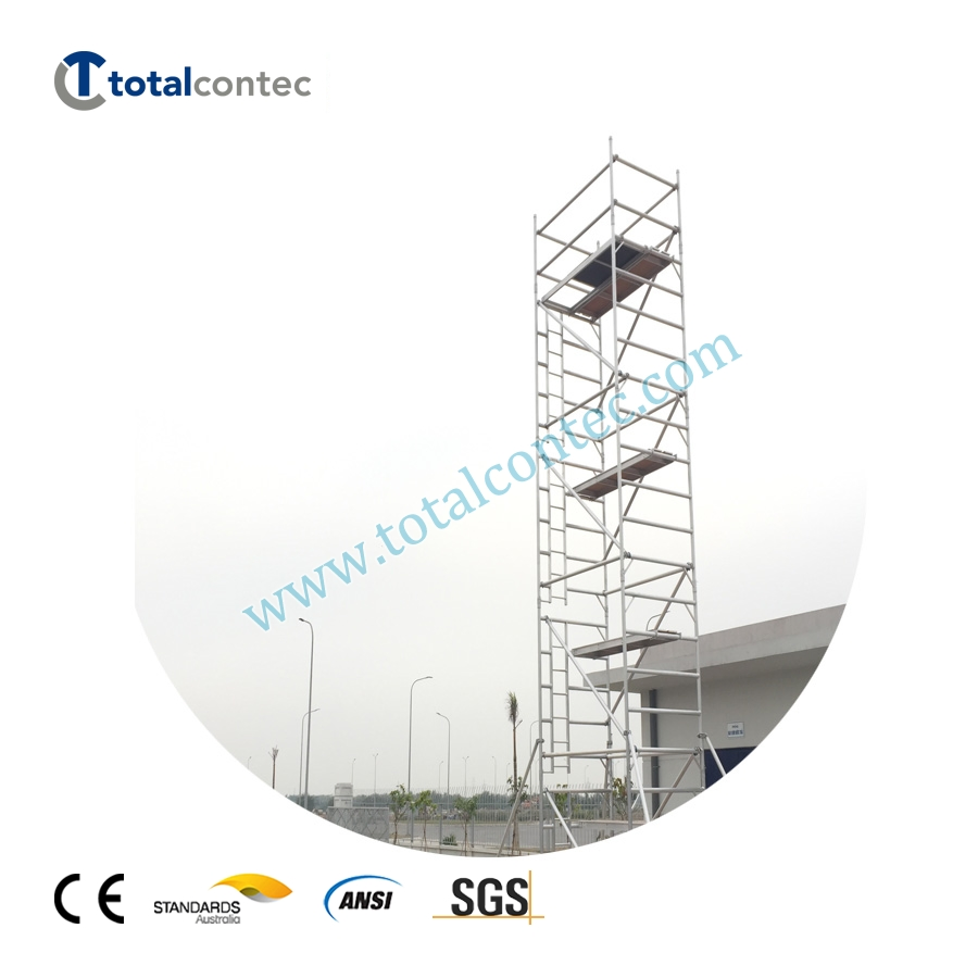 Complete System Aluminum Scaffolding Mobile Tower with Accessories
