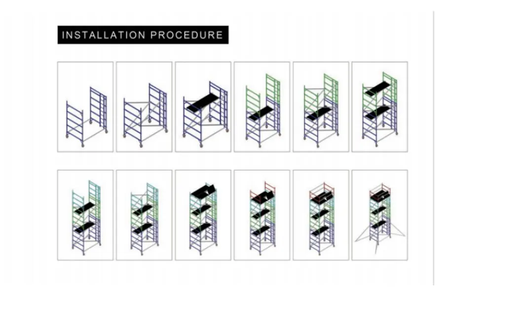 Aluminum Scaffolding Assembling
