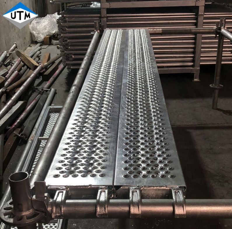 Factory Customized Length Galvanized Metal Plank Scaffold Steel Plank Scaffolding Walk Board