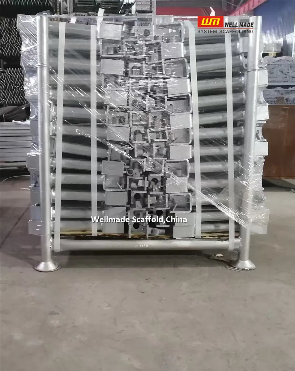 Ringlock O Ledger Steel Deck to Steel Deck-Connected to The Scaffold Platform on Both Sides