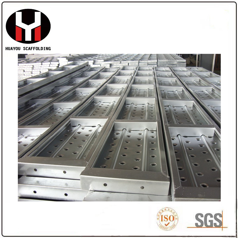 Building Materials Galvanized Scaffolding Metal Perforated Steel Plank/Metal Deck/Walk Board with Hooks
