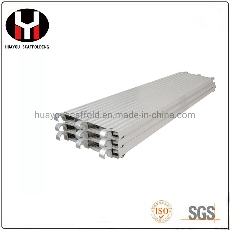 Aluminum Mobile System Aluminum Scaffold Board with Hooks