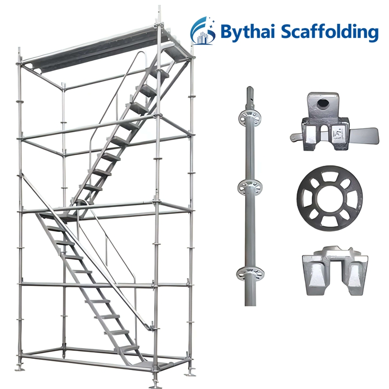 Heavy Duty Ringlock Scaffolding System Modular Cup Lock Design