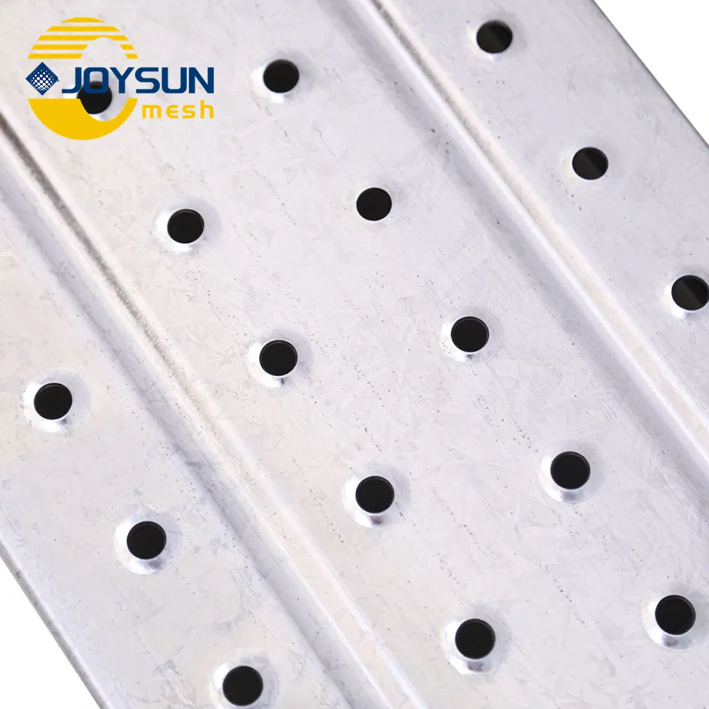 Non-Slip Galvanized Steel Scaffold Board for Working at Height Metal Scaffold Walk Board with Anti-Skid Design