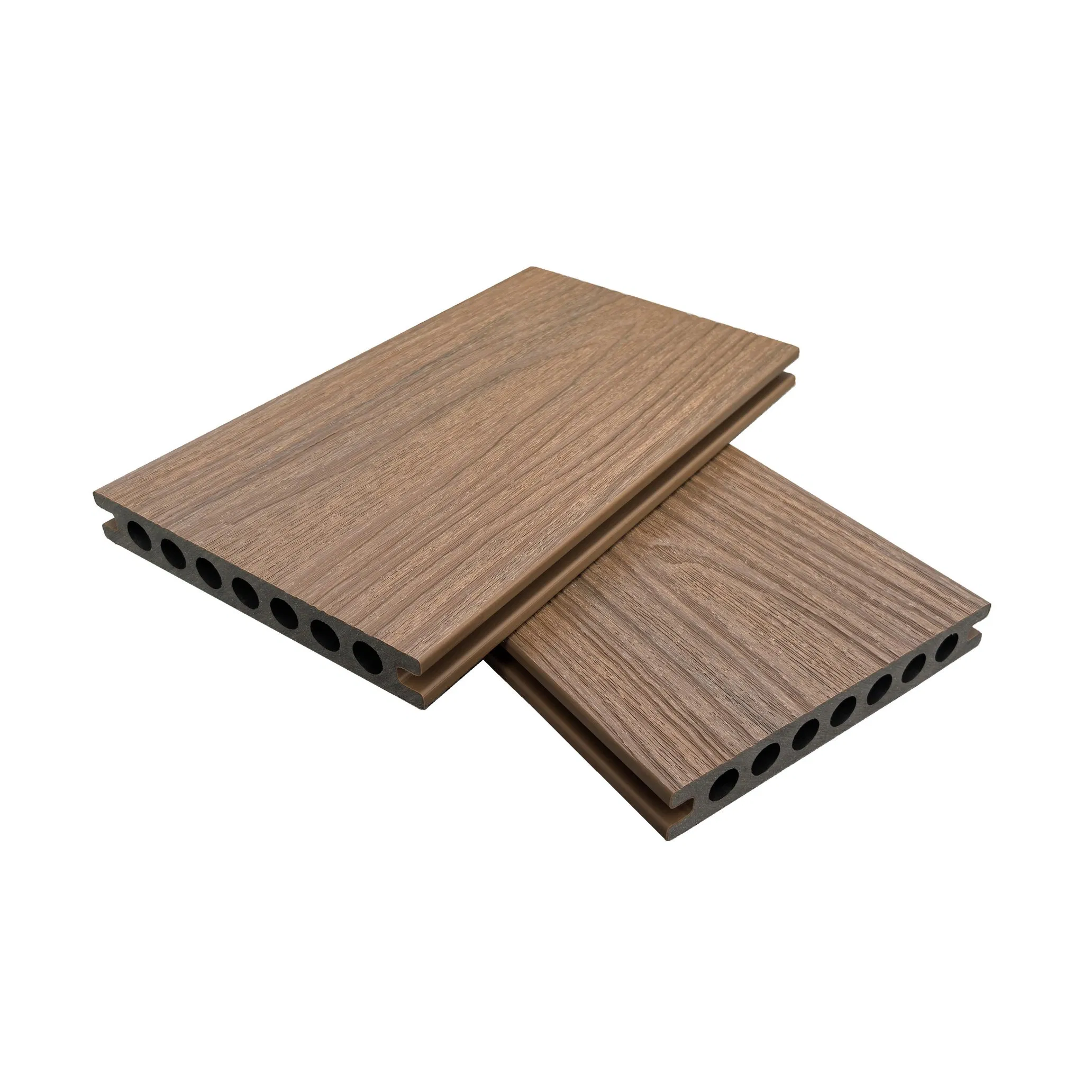 Brushed Surface WPC Decking for Park Walkway Construction