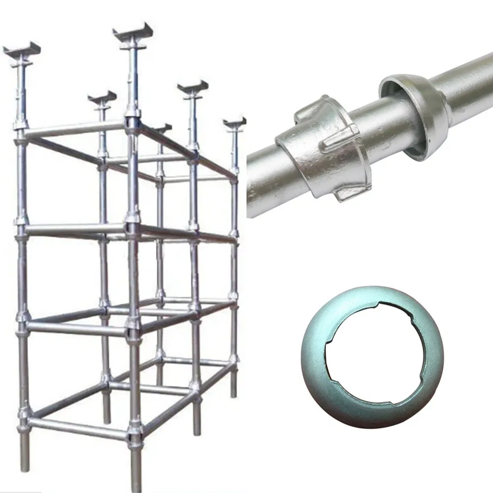 Modern Industrial Galvanized Steel Cuplock Scaffold System with Ledger Vertical Diagonal Brace for Building Construction
