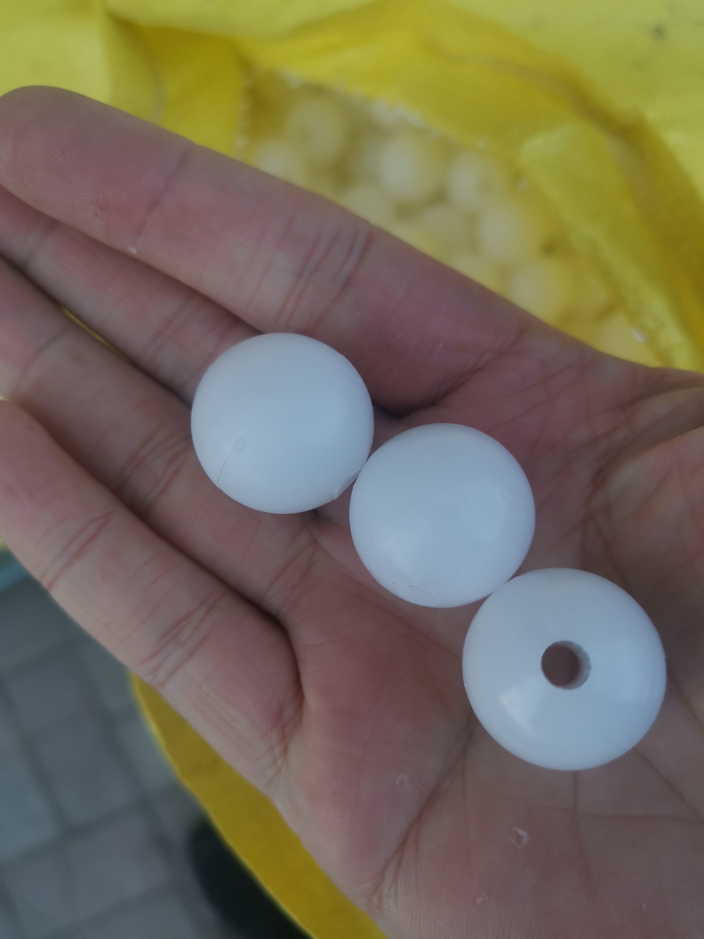 China Round Shape Cast MC Nylon Plastic Ball With Holes For Bearing Wheels Exporter, Product