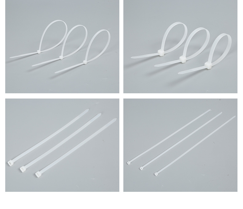 white nylon cable tie