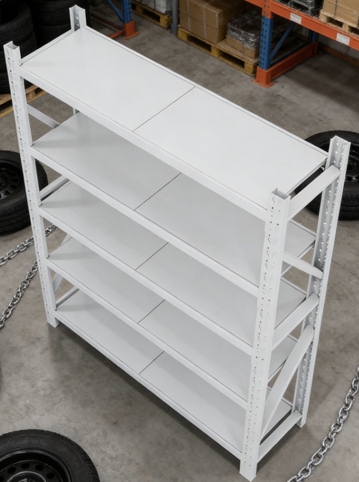 Industrial-Grade Adjustable Multi-Level Steel Rack Medium Duty Prefab Shelving Warehouse Storage Pallet Rack for Stacking