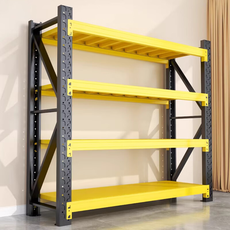 Industrial Yellow and Black Combination Shelves Metal Storage Racks for Warehouse Use Steel Pallet Racking Stacking Rack
