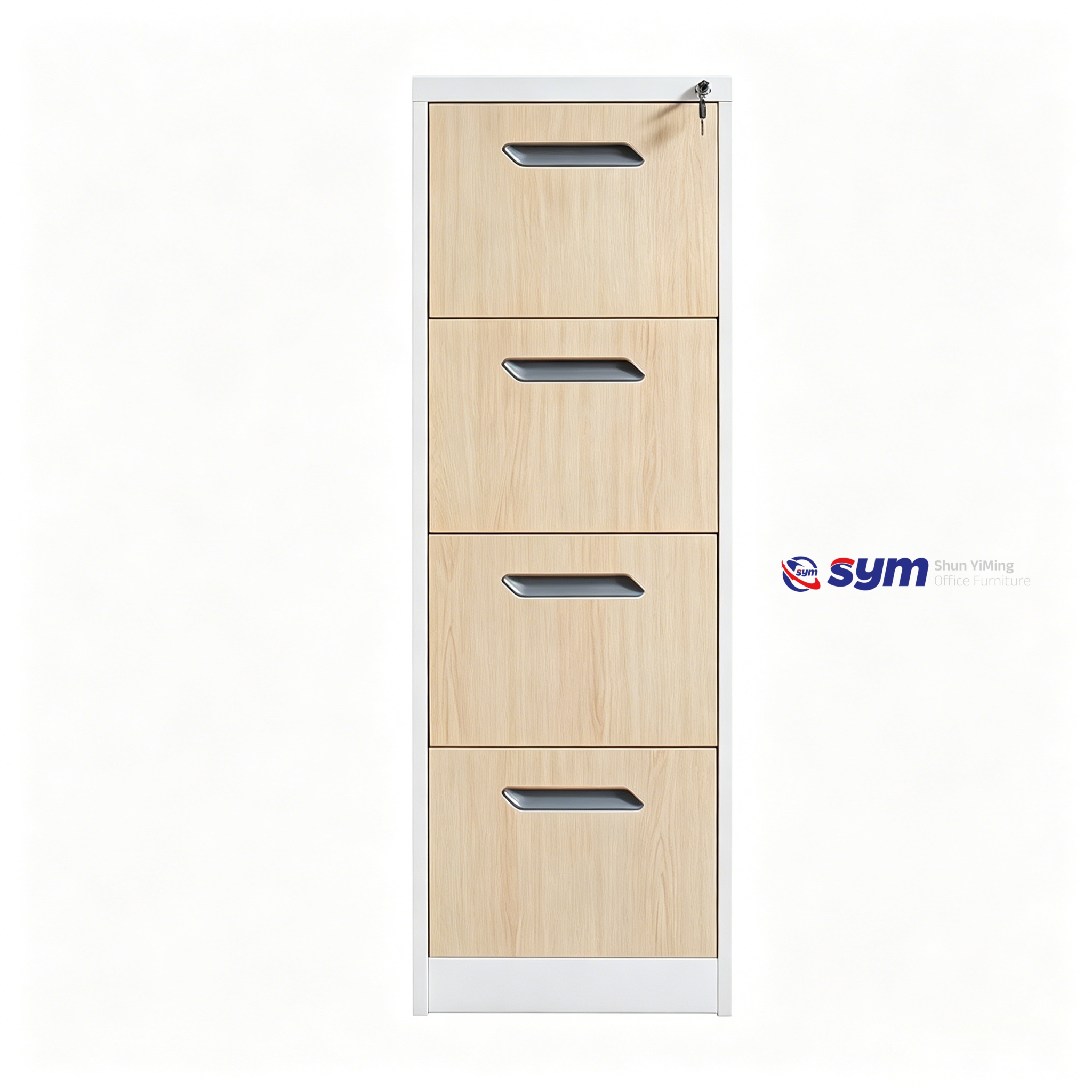 Heavy Duty Anti-theft Vertical Steel File Cabinet, Metal Filing Cabinet with Heavy Locking Bars for Safe Valuables