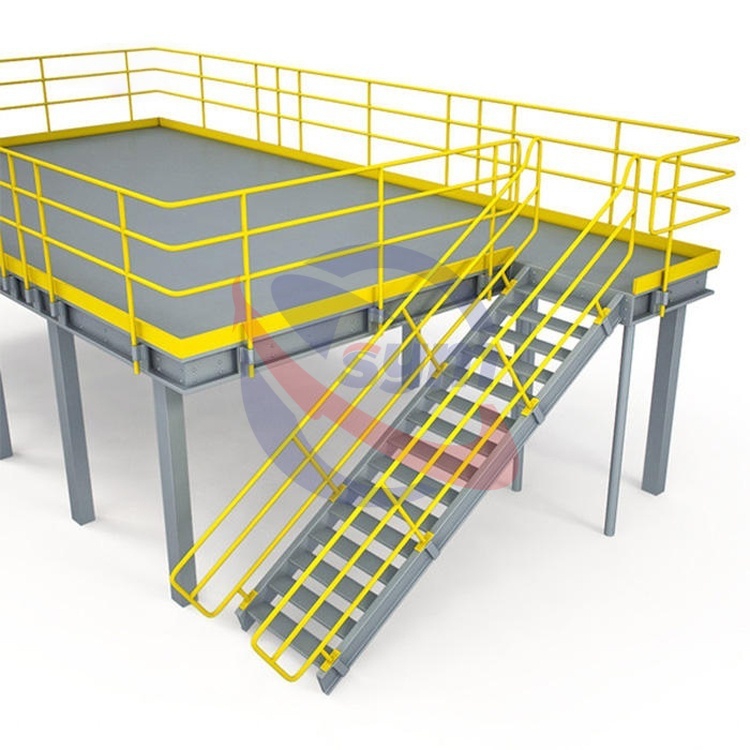 Prefabricated Mezzanine Platform Racks Steel Storage Shelf Industrial Storage Rack for Logistic Center