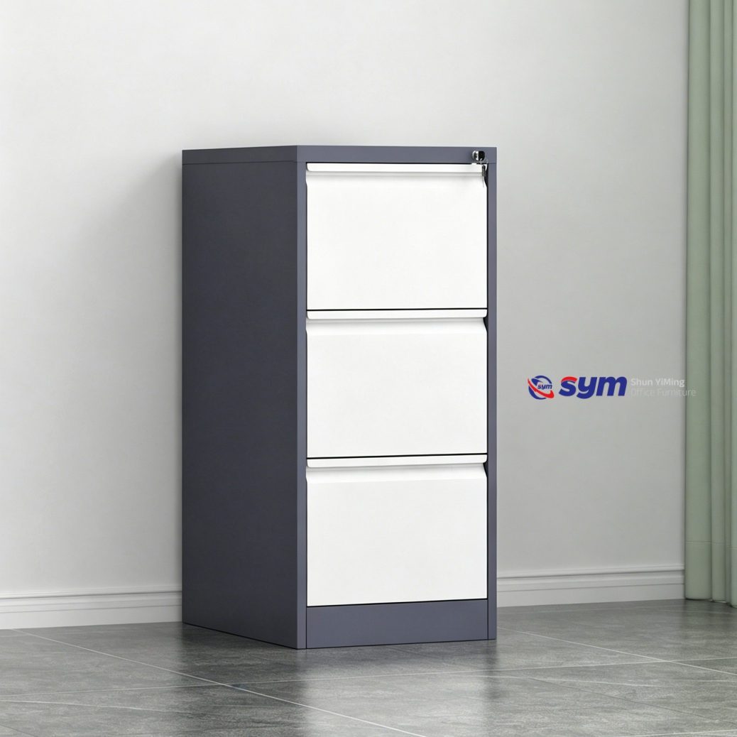 Comprehensive Steel Lateral File Storage System, Combined Metal Document Cupboard with Drawers for Enterprise Use