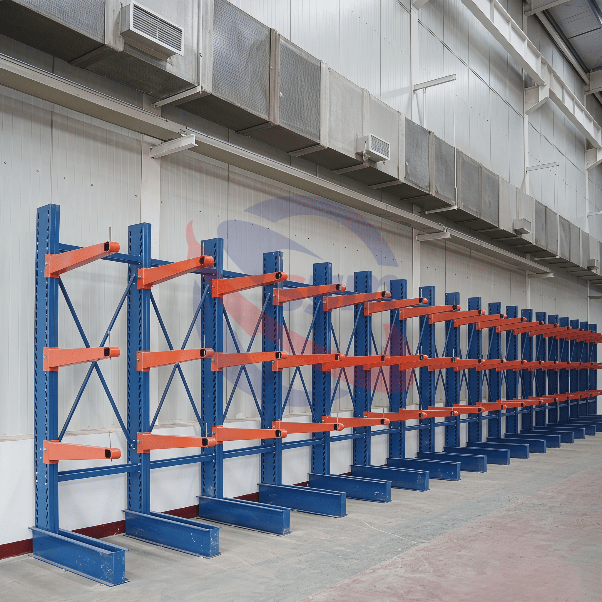 Heavy Duty Cantilever Racking System Industrial Storage Rack for Long Pipe Steel and Timber Management