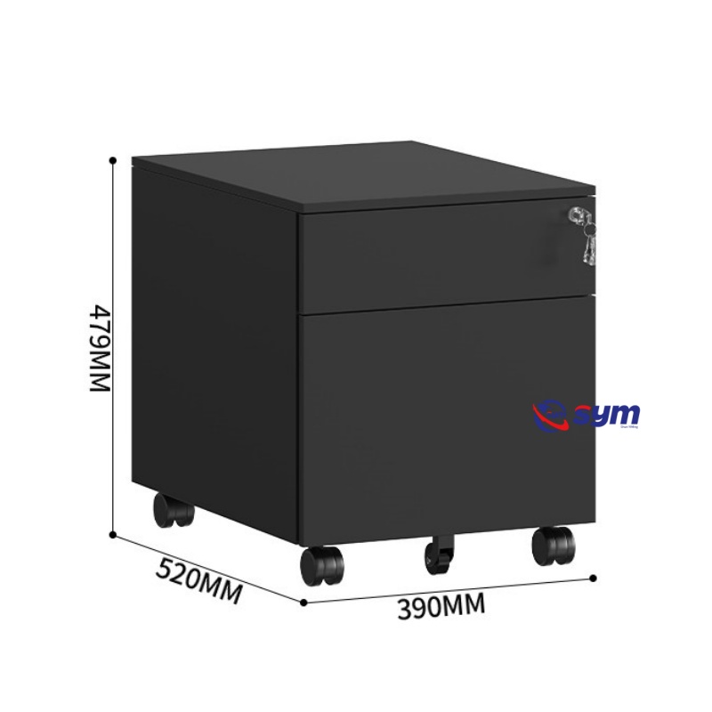 Professional Steel Mobile Pedestal OEM/ODM Service, Customizable Metal Under Desk Filing Cabinet for Distributors