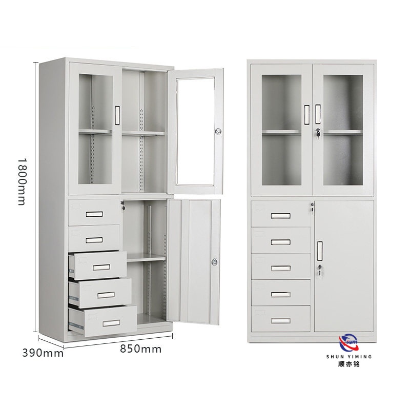 Easy Assemble KD Steel Filing Cabinet 3 Drawer Lateral Metal Storage Cupboard for Office Furniture Global Shipping