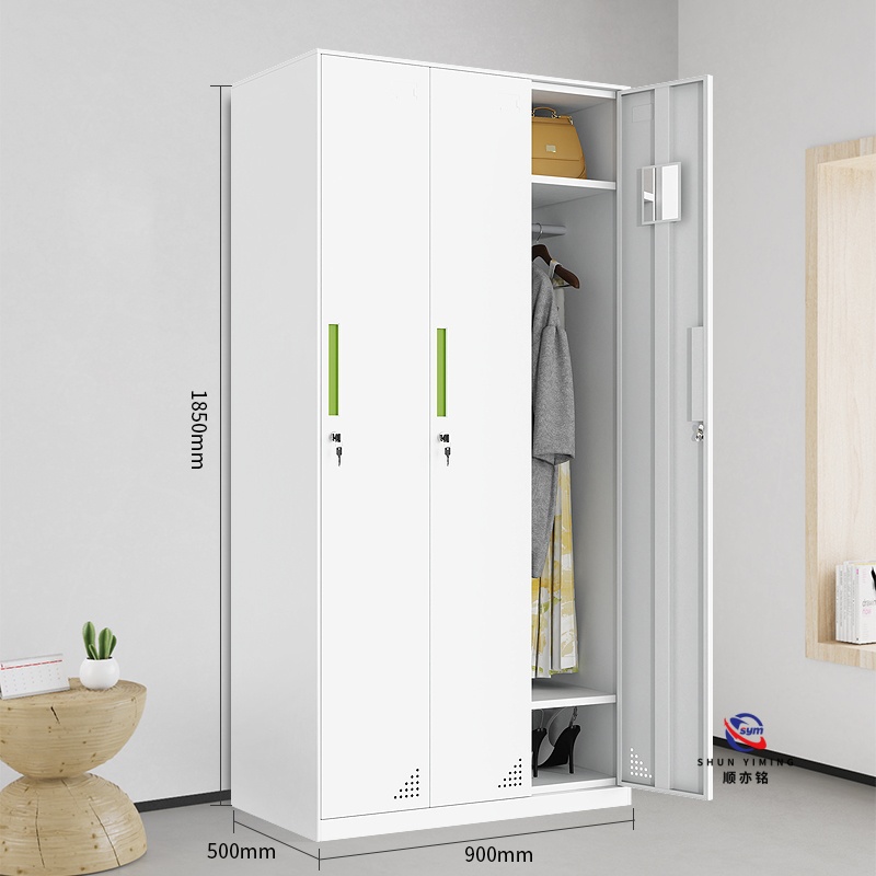 Flat Packed Steel Storage Locker, Space Saving Metal Wardrobe with Clear Installation Guide for B2B Buyer