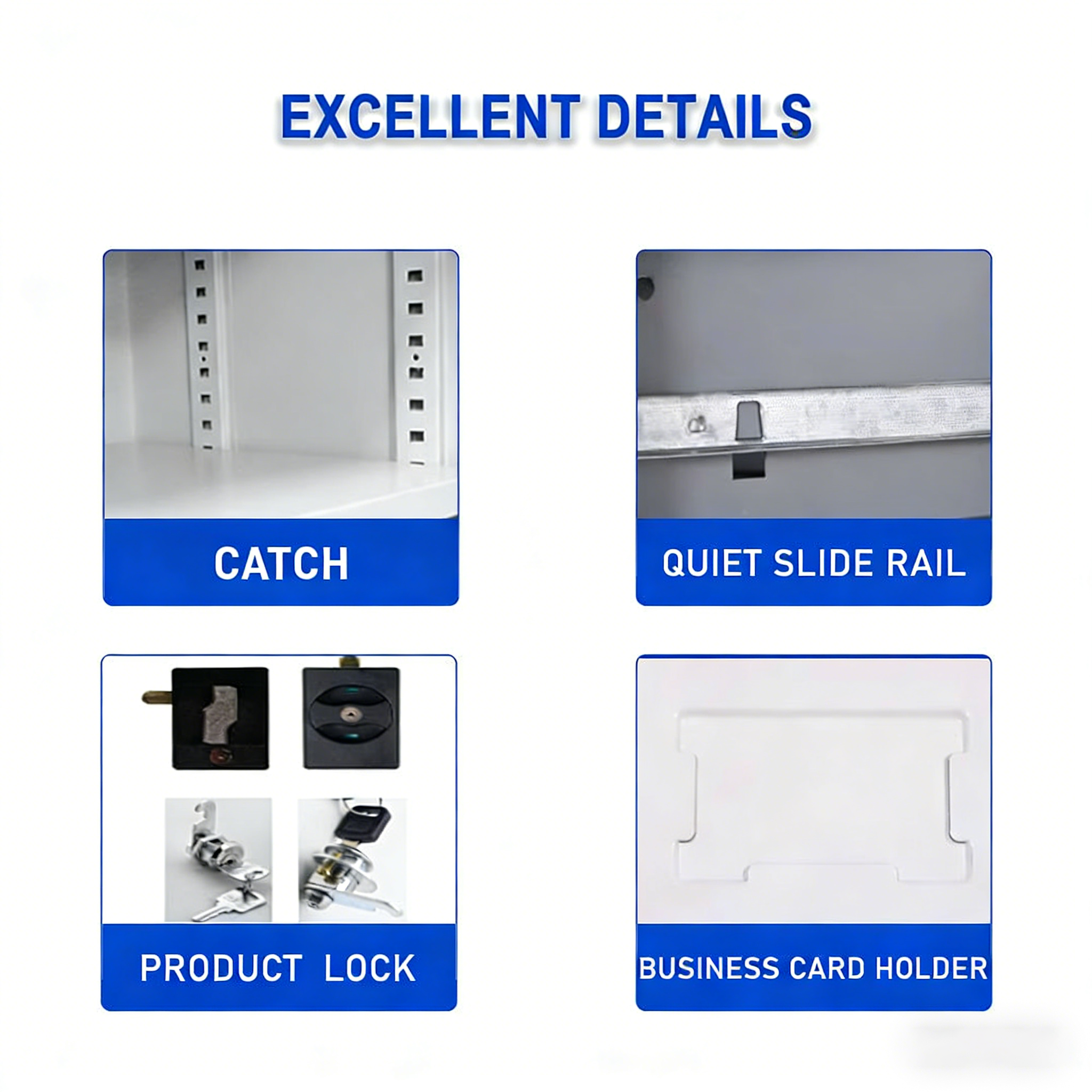 Modern Steel 2-Door Metal File Cabinet Garage & Office Storage Cabinet with Sturdy Build for Efficient Organization