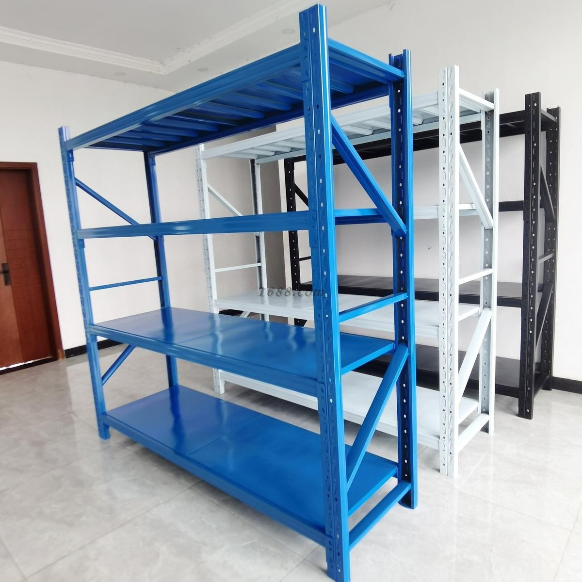 Hot Selling Large Capacity Kitchen Rack Shelf White and Black Iron Metal Bathroom Storage Racks