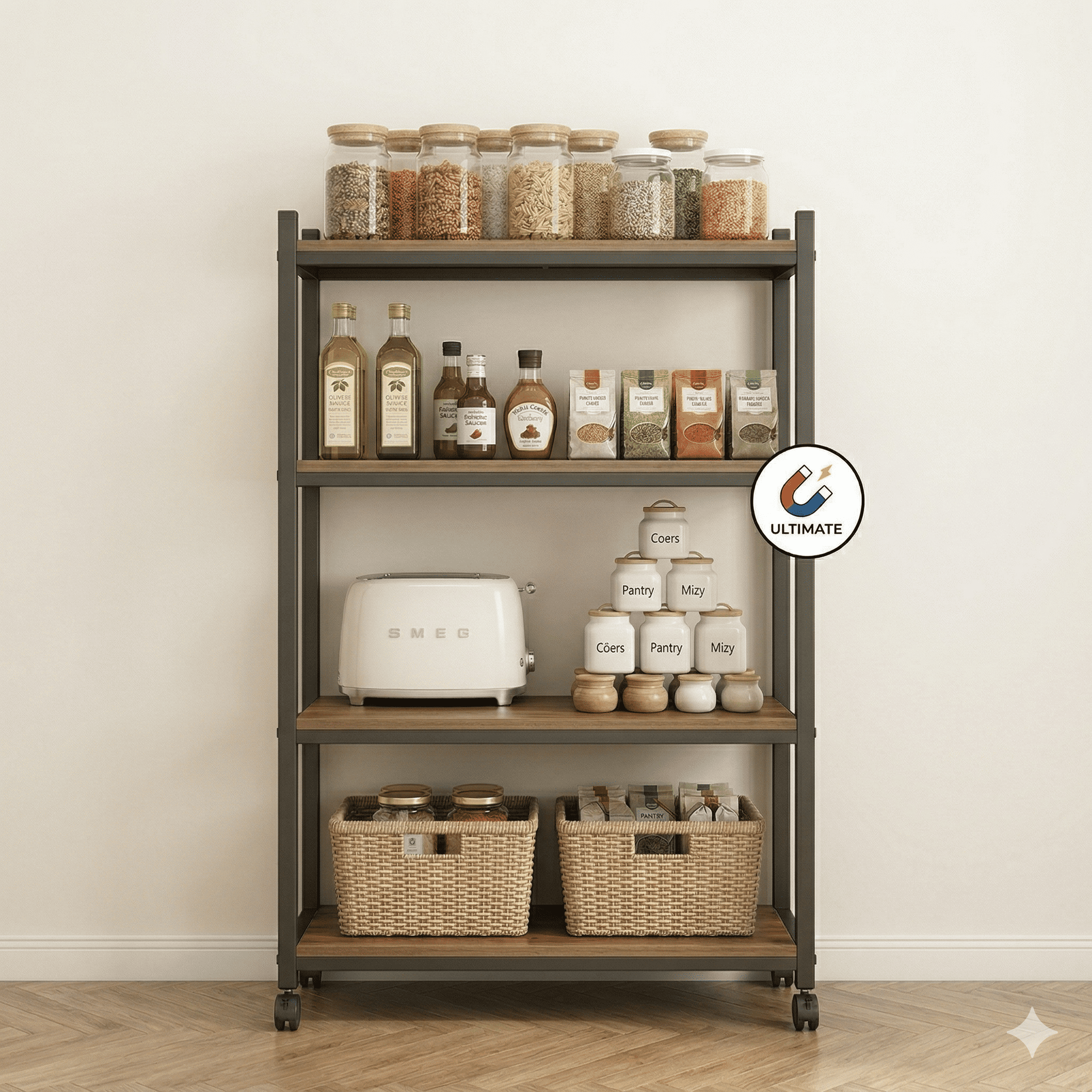 Metal Storage Shelf Heavy Duty Racking for Cold Room Storage and Commercial Food Grade Shelving Unit