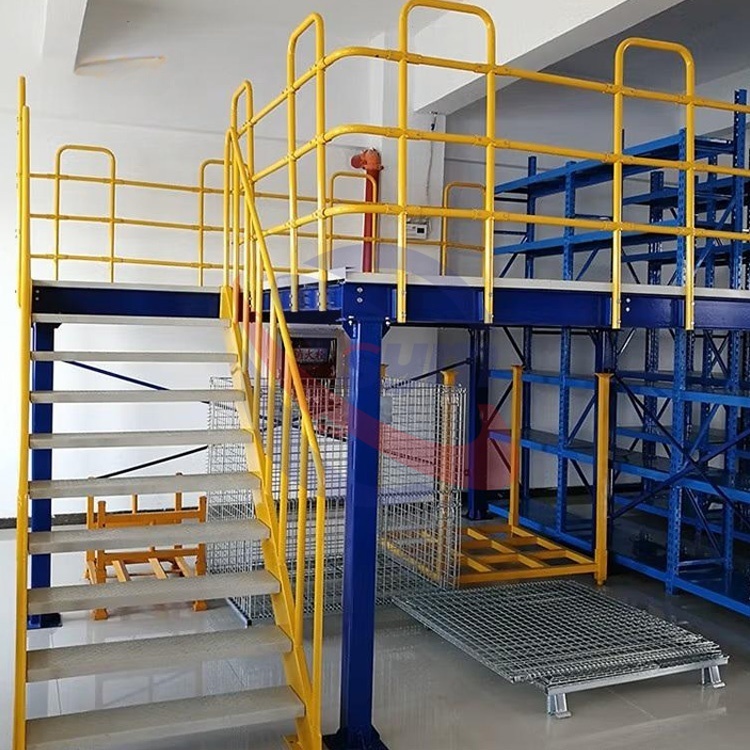 Racks and Shelves Mezzanine Platform Industrial Shelving Rack Heavy Duty Storage Shelves for Metal Rack