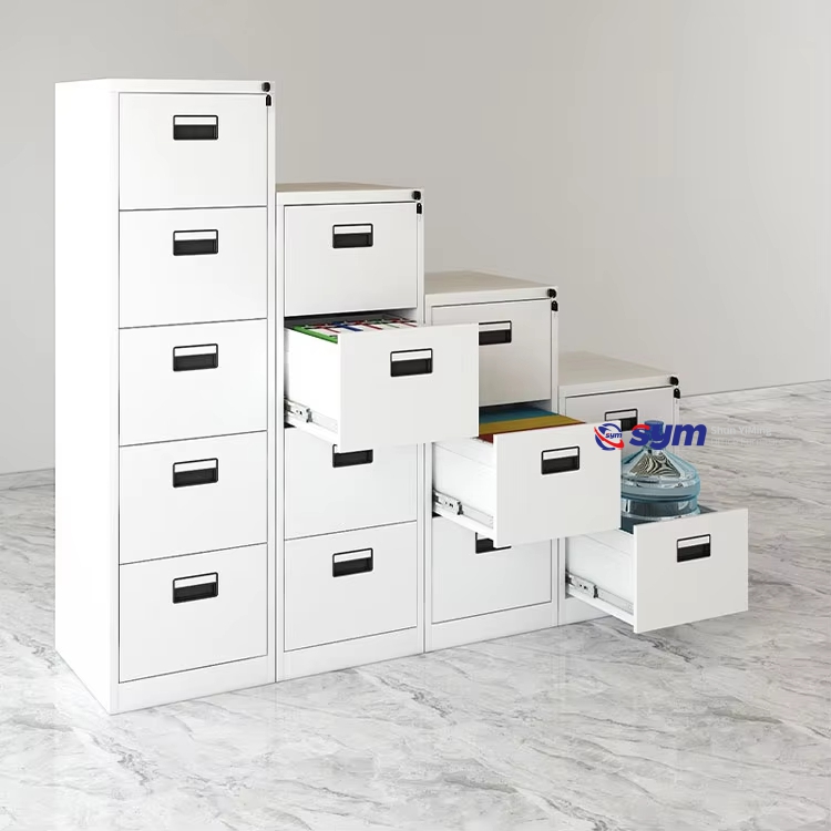 Recessed Handle Steel Lateral File Cabinet, Sleek Metal Document Filing Cabinet for Contemporary Meeting Rooms