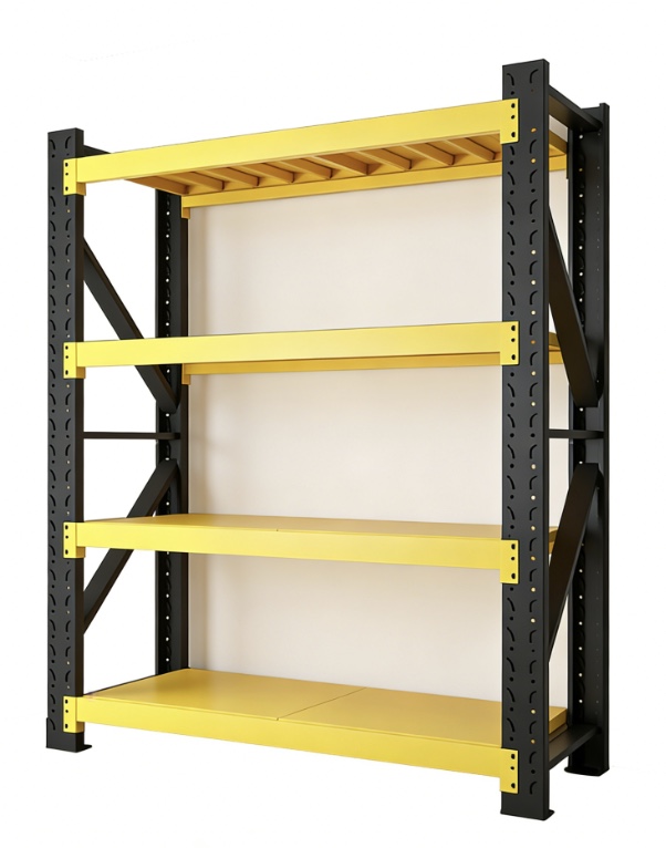 Custom Slotted Shelving Medium Duty Warehouse Storage Rack Adjustable