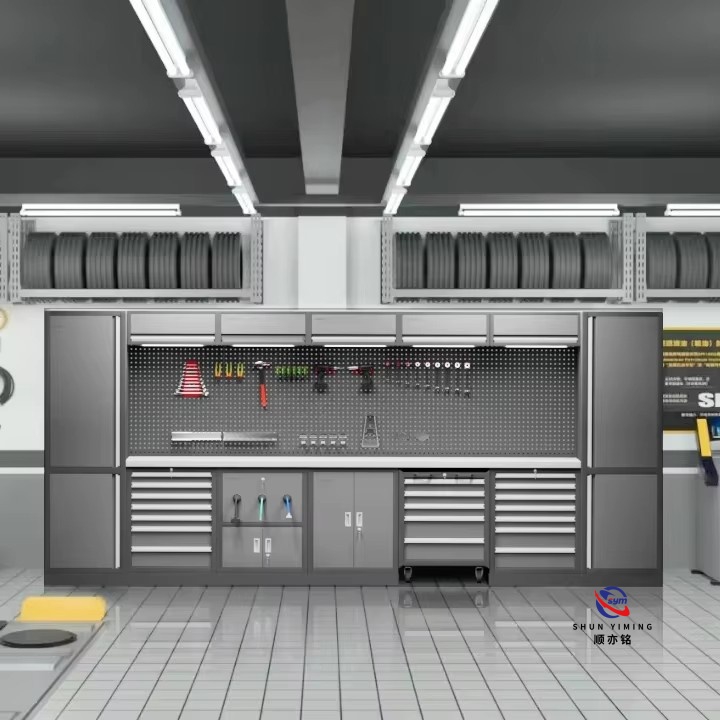High Loading Capacity Steel Workstation, Combined Tool Station with Anti-static Surface for Electronic Lab