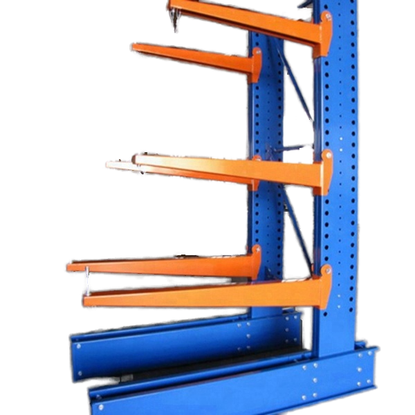 Heavy Duty Cantilever Rack for Pipe Storage, Sturdy Steel Industrial Warehouse Racking System for Long Materials Load