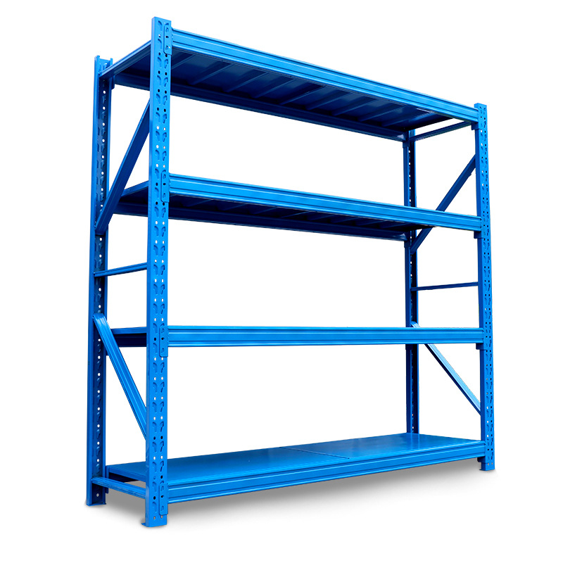 4 Layers 2000*600*2000mm Adjustable 200-500kg Storage Heavy Duty Shelves Long-span Racking for Warehouse