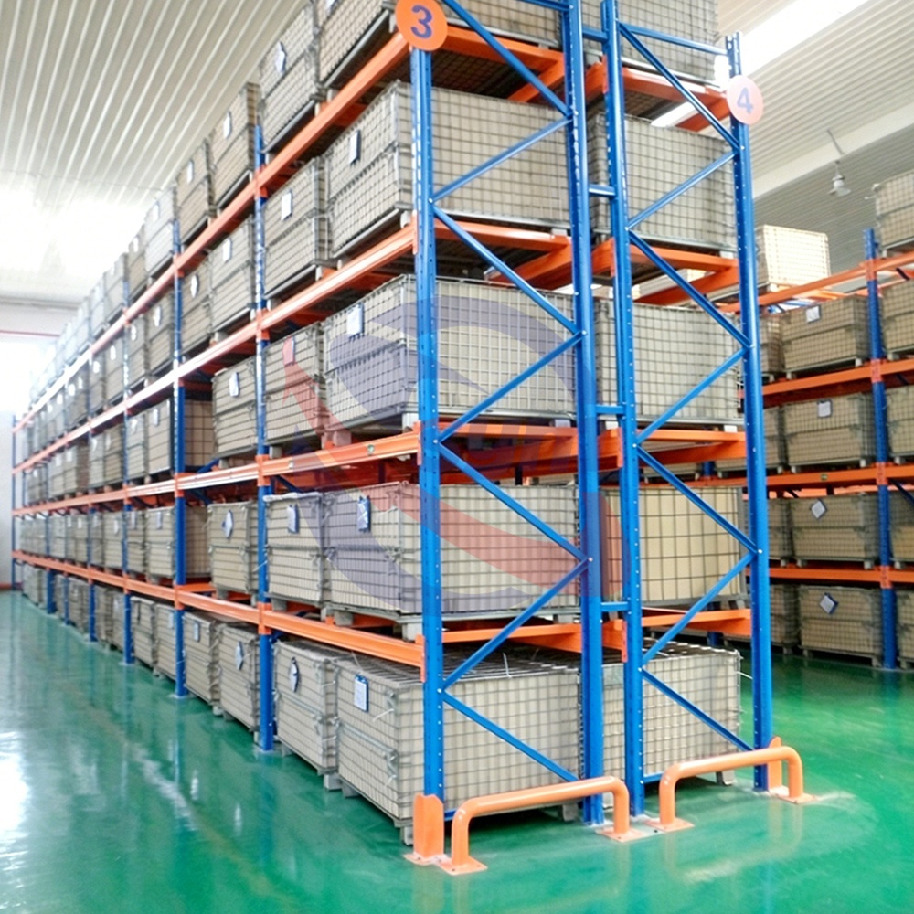 Custom Industrial Shelving Rack Heavy Duty Storage Shelves Metal Shelving Unit with High Loading Capacity