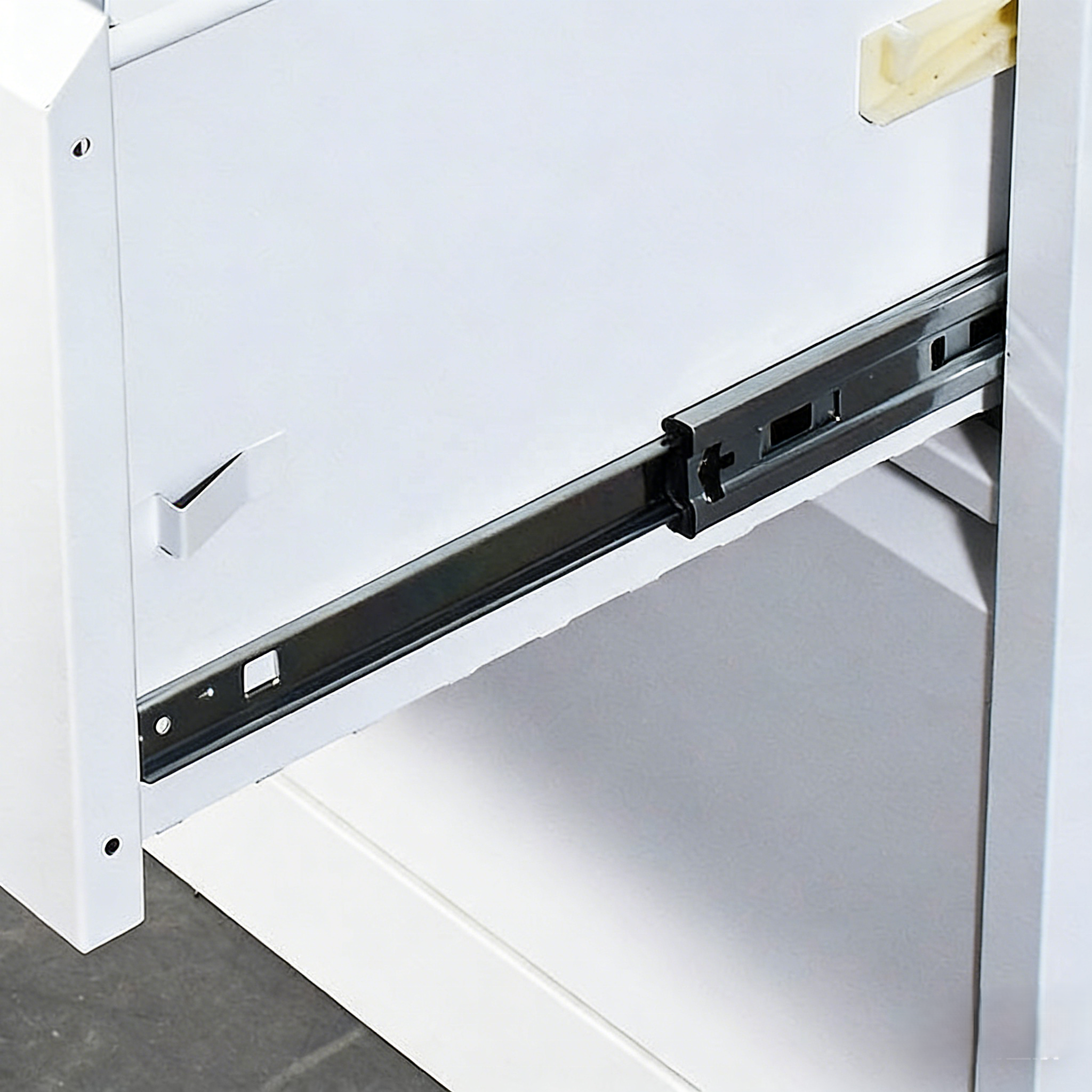 3-Drawer Lateral Mobile Metal File Cabinet Vertical A3 Paper Storage Affordable Pedestal for Office or Home Use