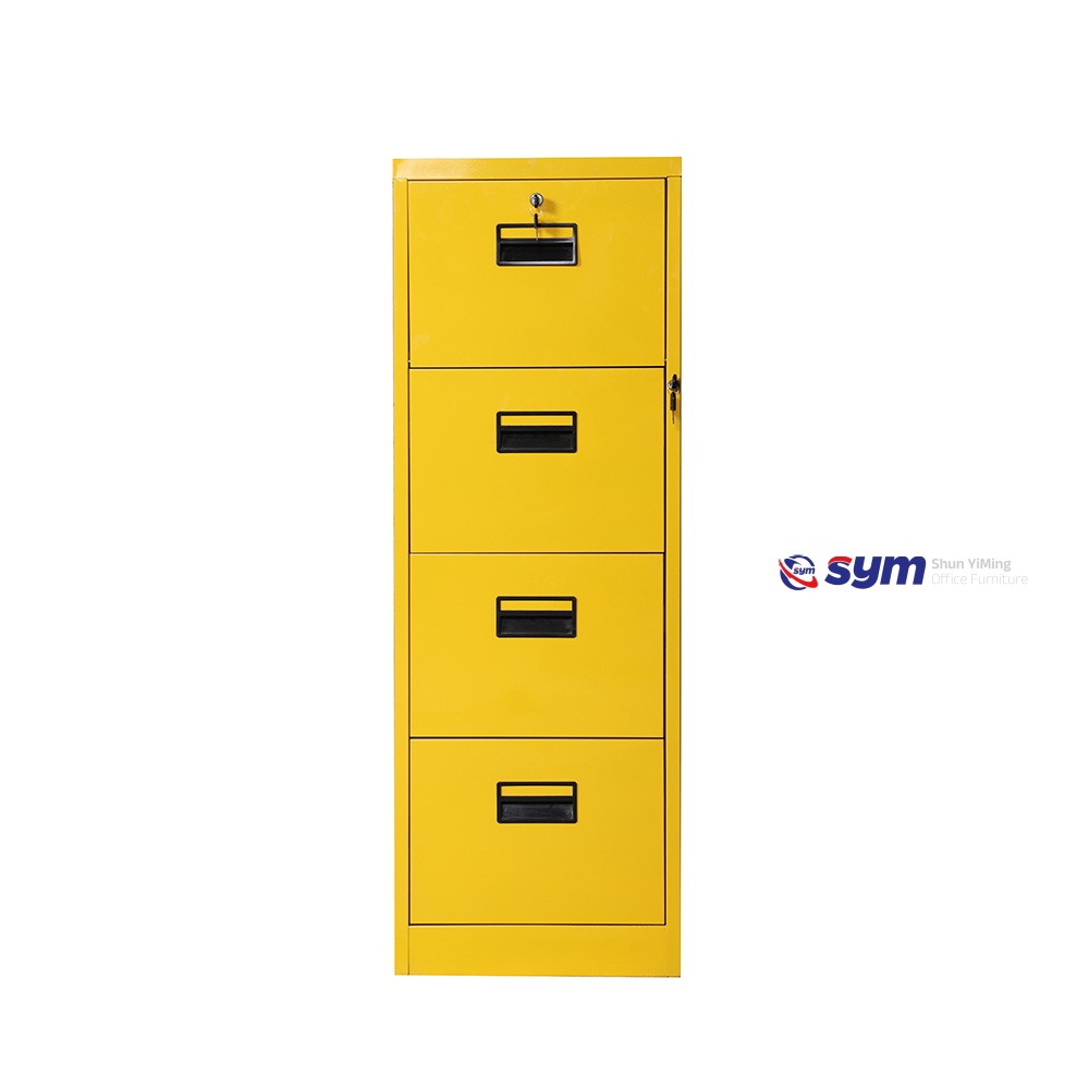 Heavy Duty Metal File Cabinet for Legal Size Folders, Sturdy Steel Document Storage Box with Smooth Roller Wheels