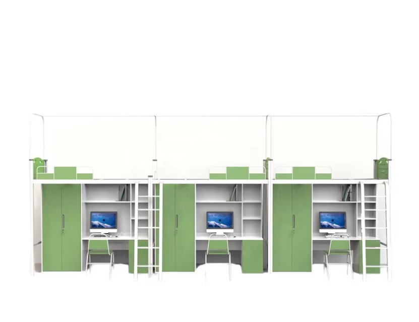 Space Efficient Steel Metal Bed Frame, High Platform Bed Base with Large Storage Room Underneath for Small Room