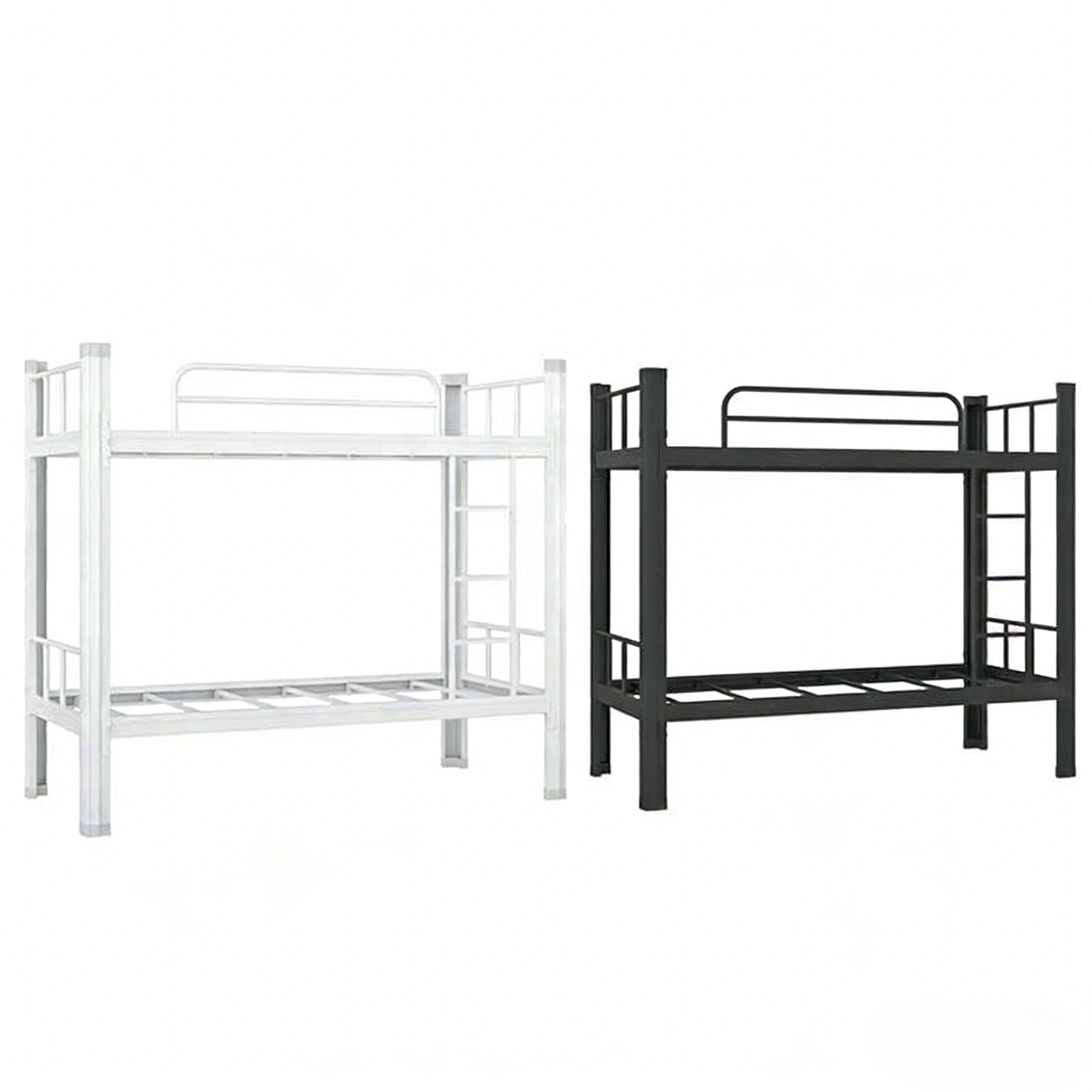 China Manufacturer Wholesale Modern Heavy Duty  Steel Bed, High-Quality Metal Bed Frame for School Bedroom Furniture
