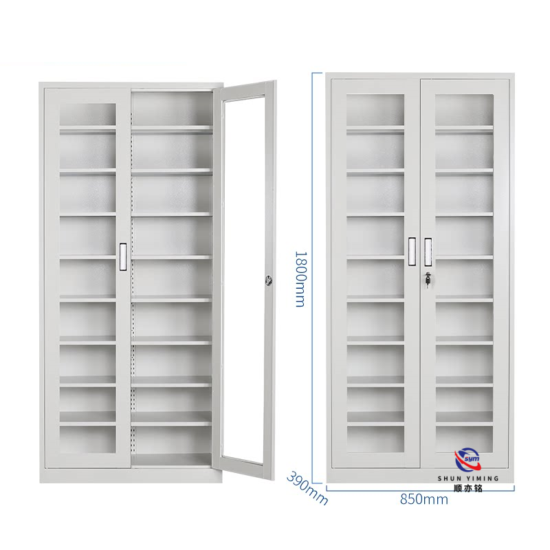 KD Structure Steel Filing Cabinet Easy Assembly Metal Storage Cupboard 2 Door for Office Project Save Shipping Cost