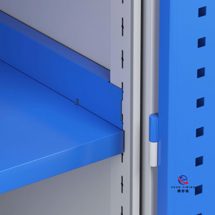 Professional Metal Tool Cabinet with Full Pegboard, Heavy Duty Steel Garage Storage Cupboard for Hardware Tool