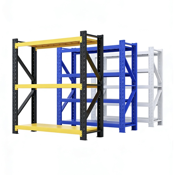 Garage Warehouse 200KG Capacity Per Layer Rack Adjustable Bolts Storage Stacking Racks Pallet Steel Metal Shelving Shelves Unit