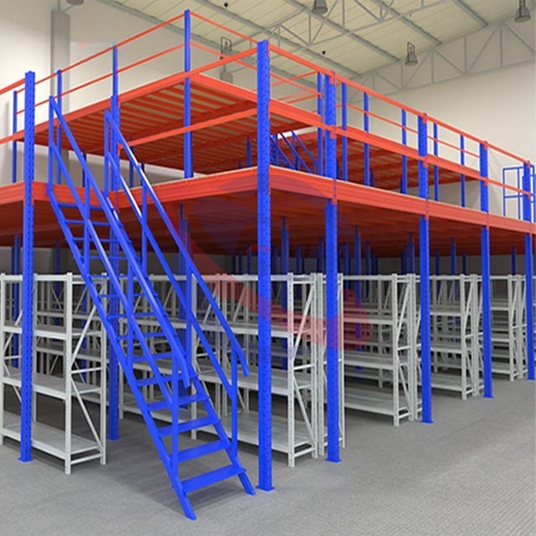 Heavy Duty Metal Shelving Mezzanine Platform Racks Steel Storage Shelf for Warehouse Platform System