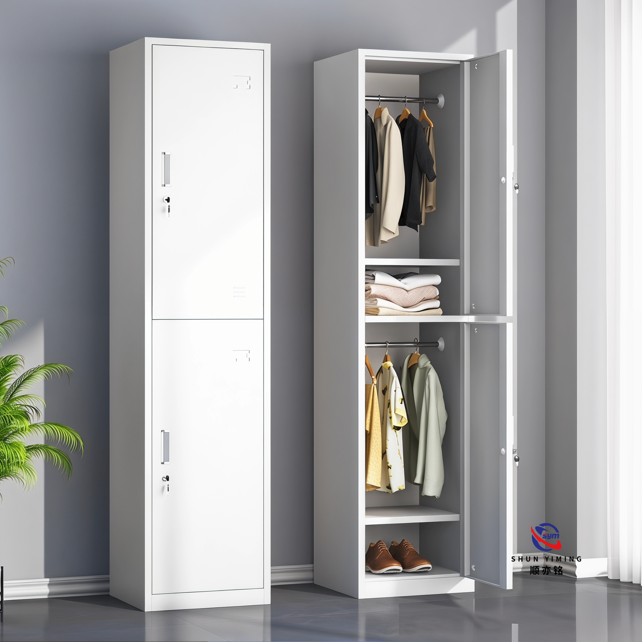 Heavy Duty Gauge Steel Locker Manufacturer, Industrial Strength Metal Storage Unit for Warehouse Staff Use