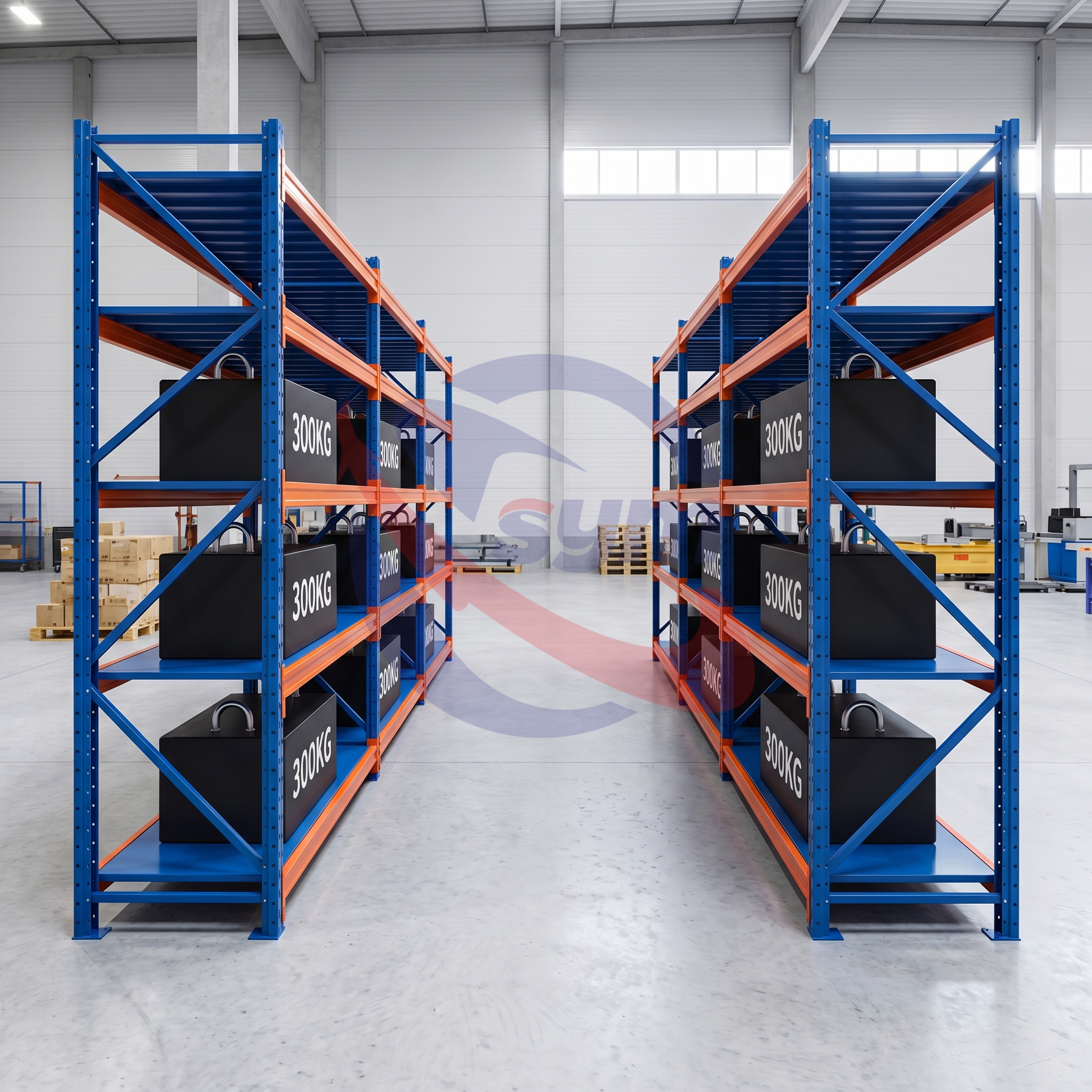 Metal Shelving Unit Adjustable Steel Rack for Garage and Basement Storage with Heavy Duty Loading Capacity