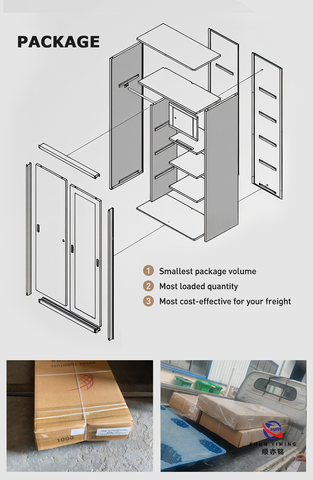 Custom Design Printed Steel Wardrobe, Heavy Duty Metal Bedroom Clothes Cabinet with Eco-friendly UV Printed Door