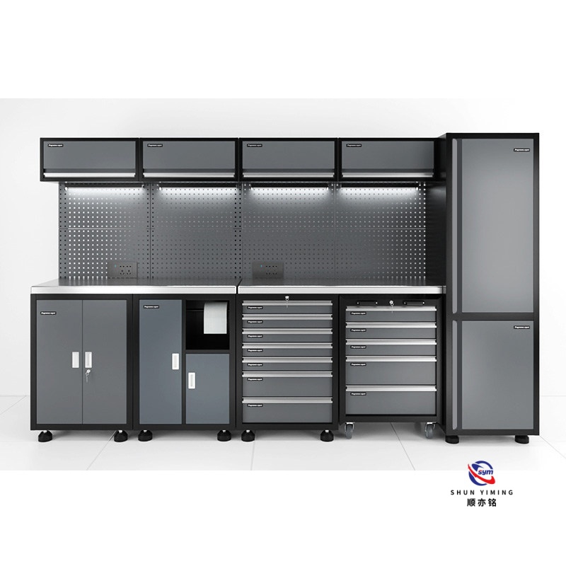 Modern Combined Workstation, Multi-functional Tool Station with Stainless Steel Top for Clean Room Use