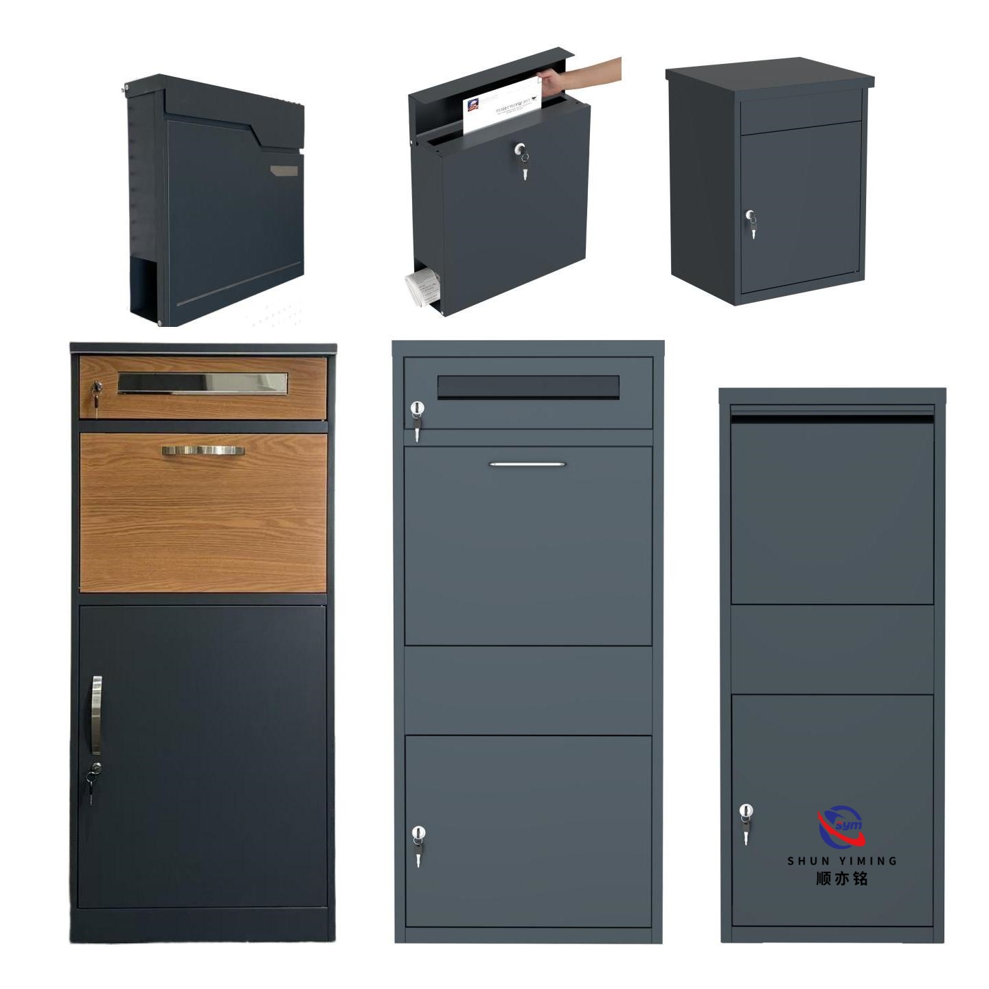 Heavy Duty Steel Modern Eco-Friendly Outdoor Parcel Locker Secure Electronic Express Delivery Cabinet with Waterproof Design