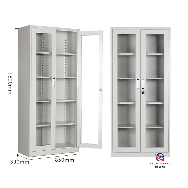 Custom Steel Filing Cabinet 2 Drawer Lateral Metal Storage Locker with Lock for Office School Library Furniture