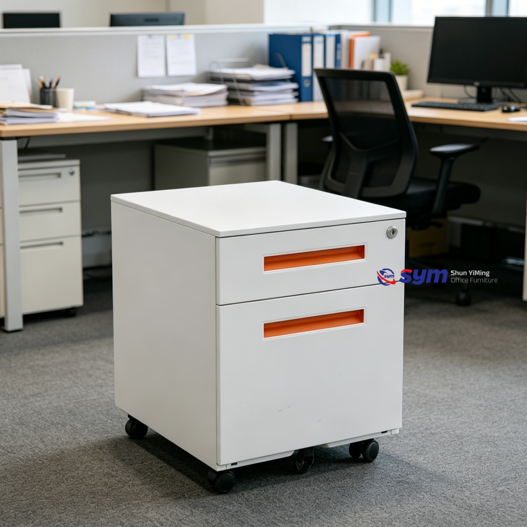 Best Price 3 Drawer Metal Mobile Pedestal, High Quality Steel Under Desk File Organizer for Middle East Tenders