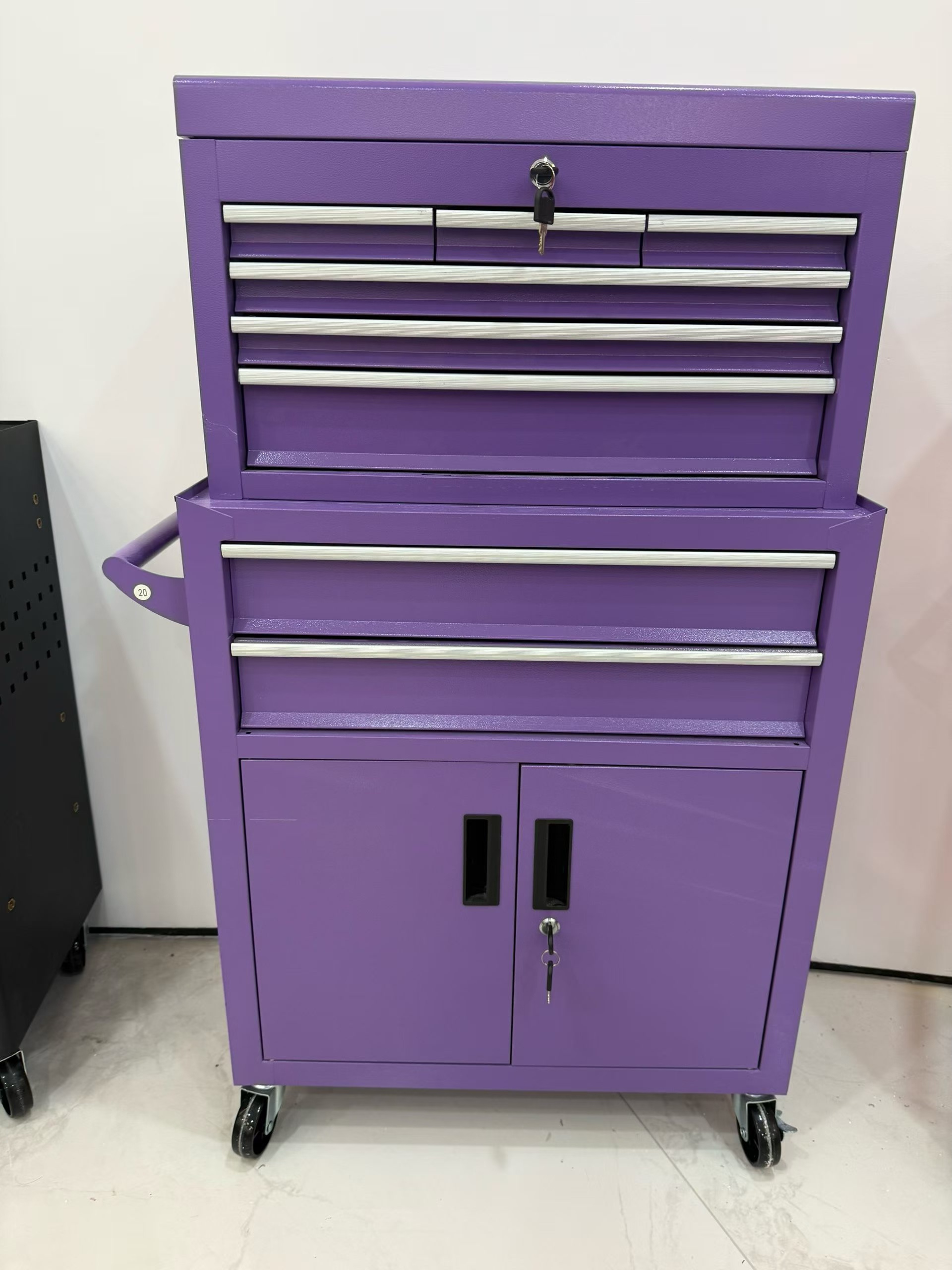 Factory Direct Sale Super Rolling Steel Adjustable Tool Trolley Cabinet for Car Repair Garage Kitchen & Bedroom Hand Tool Sets
